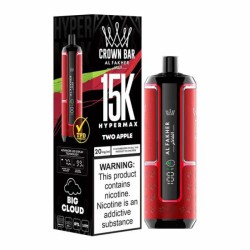 Al Fahker Crown Bar 15000 Puffs Hypermax Disposable Vape